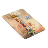 バスケットボールフープでスラムダンクby Jay Throckmorton マグネット (右側)