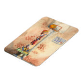 バスケットボールフープでスラムダンクby Jay Throckmorton マグネット (左側)