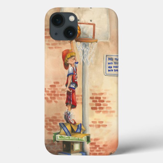 バスケットボールフープでスラムダンクby Jay Throckmorton Case-Mate iPhoneケース (裏面)