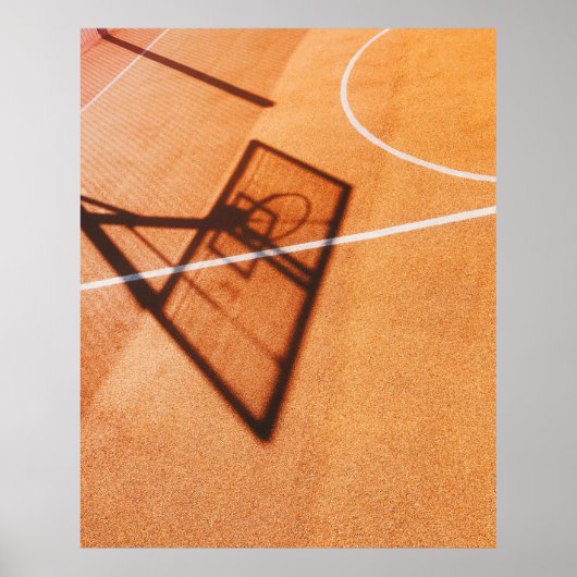バスケットボールフープの影 ポスター (正面)