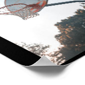 バスケットボールフープ – サンライズ ポスター (角)