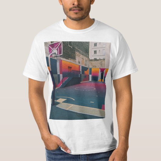 バスケットボールフープ Tシャツ (正面)