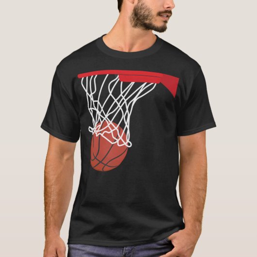 バスケットボールフープ Tシャツ (正面)