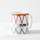 バスケットボールフープNet_Dunk赤白青 コーヒーマグカップ (正面右)