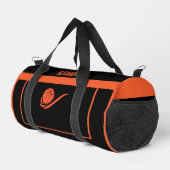 バスケットボールプレイヤーガール，チーム，誕生日ギフト ダッフルバッグ (右コーナー)