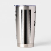 バスケットボールプレイヤーガール、バスケットボールガール誕生日 保温保冷タンブラー (右面)