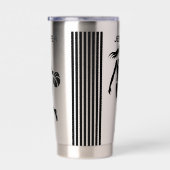 バスケットボールプレイヤーガール、バスケットボールガール誕生日 保温保冷タンブラー (右面)