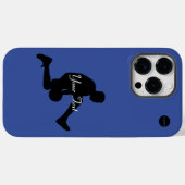 バスケットボールプレイヤーグラフィック&あなたの名前HAMbyWG Case-Mate iPhoneケース (裏面 (横))