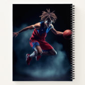 バスケットボールプレイヤーノートブック ノートブック (裏面)