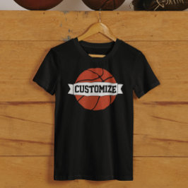 バスケットボールプレイヤー&コーチカスタムチーム名 Tシャツ