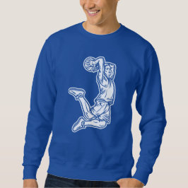 バスケットボールプレイヤーDoing Slam Dunk Lightデザイン スウェットシャツ