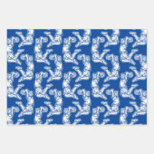 バスケットボールプレイヤーDoing Slam Dunk Lightデザイン ラッピングペーパーシート (正面3)