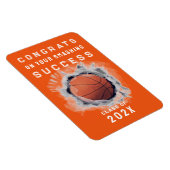 バスケットボールプレーヤーおめでとうマグネット マグネット (右側)