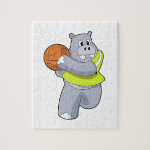 バスケットボールプレーヤーとしてのヒッポBasketball.PNG ジグソーパズル