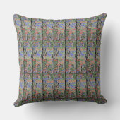 バスケットボールプレーヤースポーツカラフルブラックグラフィック クッション (裏面)