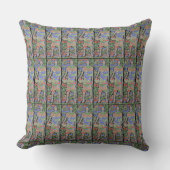 バスケットボールプレーヤースポーツカラフルブラックグラフィック クッション (正面)