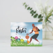 バスケットボールプレーヤーハッピーイースターホリデイ シーズンポストカード (スタンド正面)