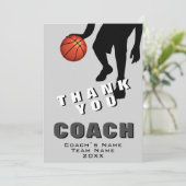 バスケットボールプレーヤーバスケットボールコーチサンキューカード サンキューカード (スタンド正面)