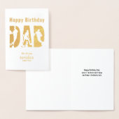 バスケットボールプレーヤーパパハッピーバースデーフォイルカード 箔カード (ディスプレー)