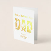 バスケットボールプレーヤーパパハッピーファーザーズデイフォイルカード 箔カード (正面)