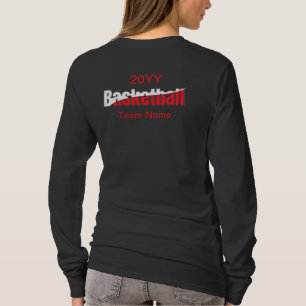 バスケットボールプレーヤー抽象芸術スウィッシュ – Word Art Tシャツ