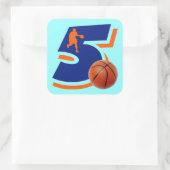 バスケットボールプレーヤー スクエアシール (バッグ)