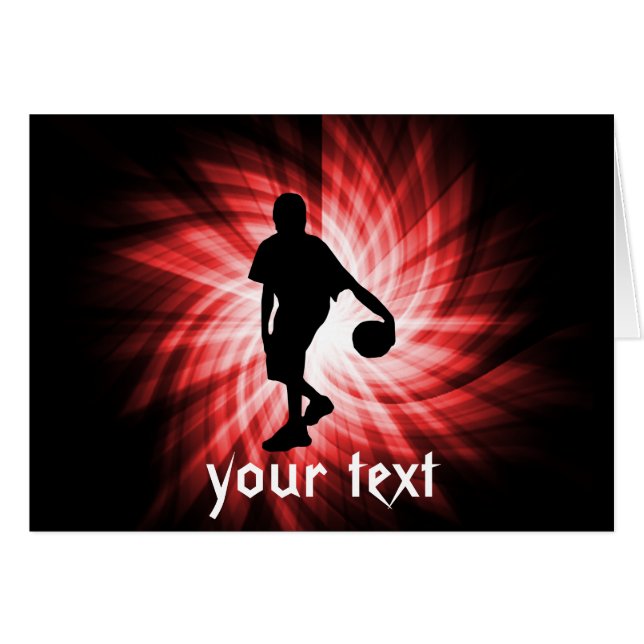 バスケットボールプレーヤー；赤 (正面横)