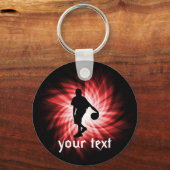 バスケットボールプレーヤー;赤 キーホルダー (正面)