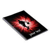 バスケットボールプレーヤー;赤 ノートブック (右側)