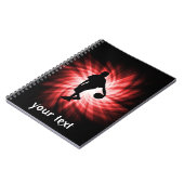 バスケットボールプレーヤー;赤 ノートブック (左側)