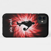 バスケットボールプレーヤー;赤 Case-Mate iPhoneケース (裏面(横))