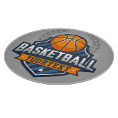 バスケットボールプレーヤーADD NAME大学スクールチーム カッティングボード (角)