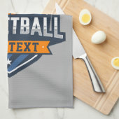 バスケットボールプレーヤーADD NAME大学スクールチーム キッチンタオル (四つ折り)