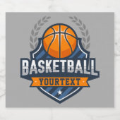 バスケットボールプレーヤーADD NAME大学スクールチーム ビールラベル (シングルラベル)