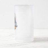 バスケットボールプレーヤーADD NAME大学スクールチーム フロストグラスビールジョッキ (中央)