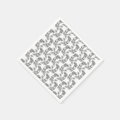 バスケットボールプレーヤーDoing Slam Dunk Darkデザイン スタンダードカクテルナプキン (角)