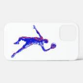 バスケットボールプレーヤーSlam Dunk,赤と青のデザイン Case-Mate iPhoneケース (裏面 (横))