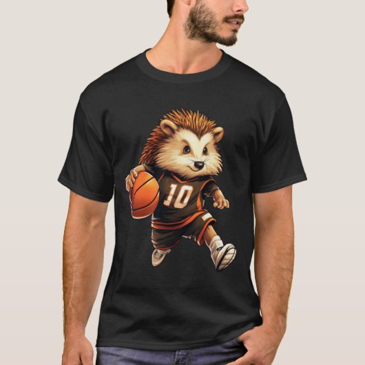 バスケットボールヘッジホッグ Tシャツ (正面)