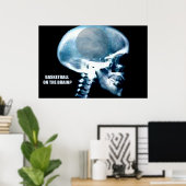 バスケットボールヘッド（X線） ポスター (ホームオフィス)