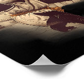 バスケットボールベアーアートツテンプルスケッチバスケットボール ポスター (角)