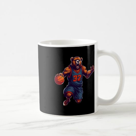 バスケットボールベア1 コーヒーマグカップ (右)