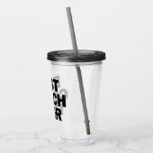 バスケットボールベストコーチエバーおもしろい アクリルタンブラー (左)