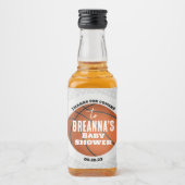 バスケットボールベビーシャワーパーティー リキュールボトルラベル (正面)