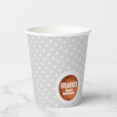 バスケットボールベビーシャワーパーティー 紙コップ (正面)