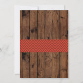 バスケットボールベビーシャワーブルースポーツウッド招待状 招待状 (裏面)