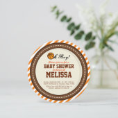 バスケットボールベビーシャワー招待状 招待状 (スタンド正面)