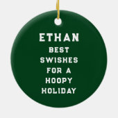 バスケットボールホリデーキープサケ セラミックオーナメント (裏面)