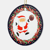 バスケットボールホリデーギフトセラミックオーナメント セラミックオーナメント (左)