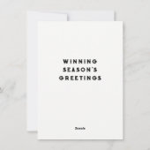 バスケットボールホリデークリスマスカード シーズンカード (裏面)