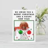 バスケットボールホリデークリスマスカード シーズンカード (スタンド正面)